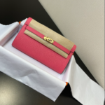 Hermes Kelly Crossbody Bag - Lipstick Powder