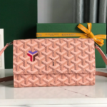 Goyard Varenne Crossbody Wallet - Pink