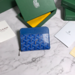 Goyard Short Zipper Clip Wallet - Electric Blue