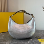 Fendi Praphy Underarm Small Bag - Silver