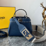 Fendi Iconic Peekaboo Handbag - Dark Blue