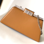 Fendi Peekaboo Cut Medium Bag - Brown