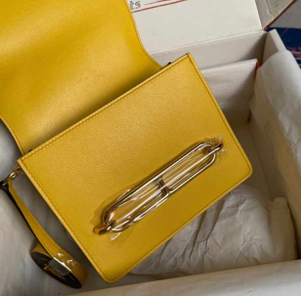 Hermes Pig Nose Bag - Amber Gold - Image 3