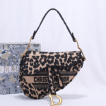 Dior Christian Top Saddle Bag - Black