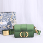 Di0r 30 Montaigne Small Gradient Color Box Bag -  Green