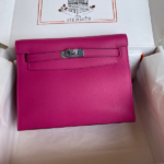 Hermes Kelly DanSe Handbag – Rose Purple (Silver Buckle)