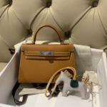 Hermes Mini 2nd Generation Handbag – Golden Brown