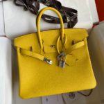 Hermes Birkin Hand-Stitched Handbag - Yellow