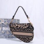 Dior Christian Top Saddle Bag - Black - Image 5