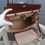 Hermes Inner Apricot Bride Cloth Bag – Brown - Image 2