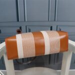 Hermes Outer Seam H Brown Cloth Bag – Brown - Image 3