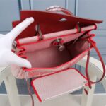 Hermes Horse Inside Seam Cloth Bag - Red - Image 3