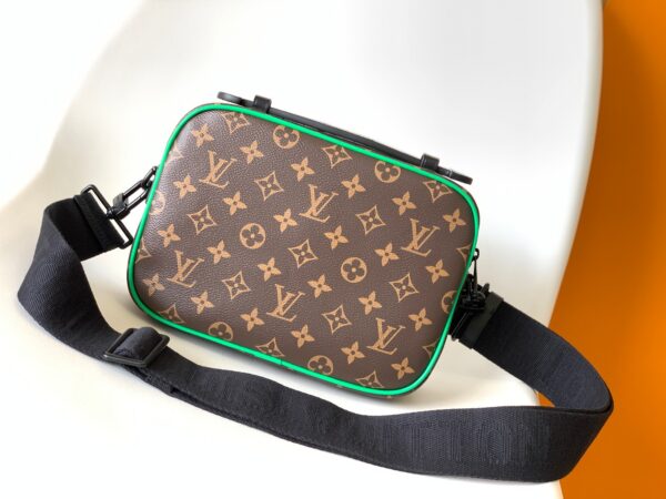 Louis Vuitton Monogram S Lock Messenger Bag - Green - Image 4