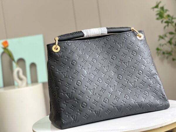 Louis Vuitton Black Monogram Empreinte Artsy MM Handbag - Black - Image 2