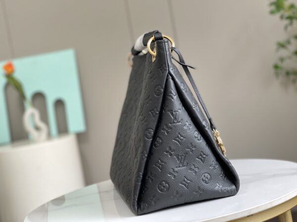Louis Vuitton Black Monogram Empreinte Artsy MM Handbag - Black - Image 5