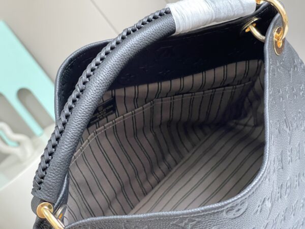 Louis Vuitton Black Monogram Empreinte Artsy MM Handbag - Black - Image 4