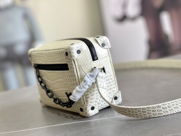 Louis Vuitton Mini Soft Trunk Handbag – White - Image 5