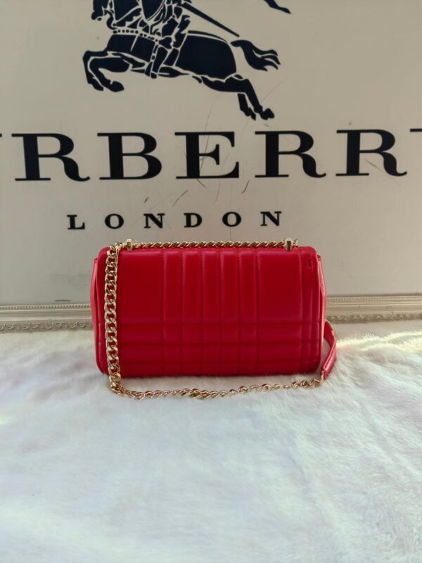Burberry Lola – Lona Bun Handbag - Red - Image 4