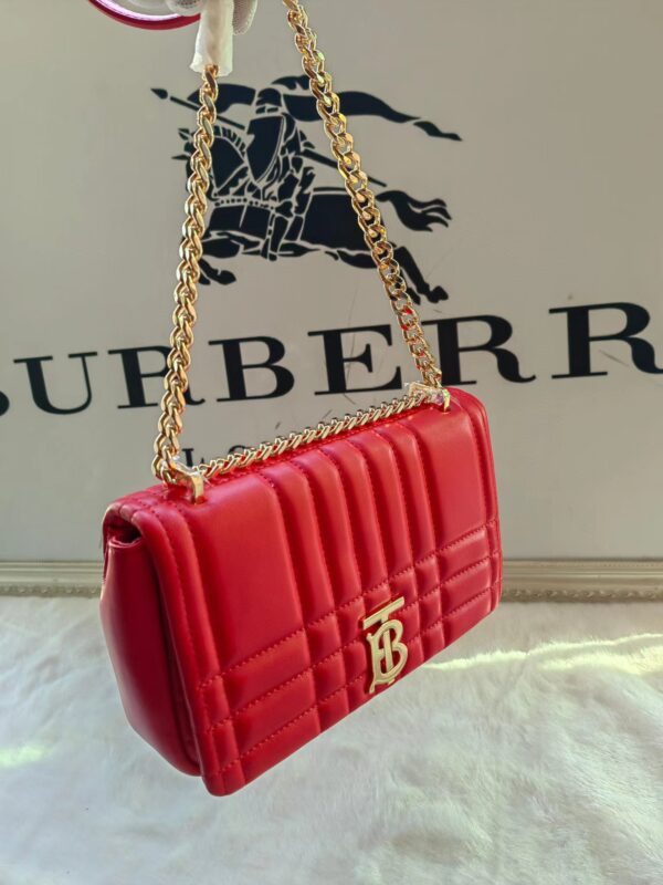 Burberry Lola – Lona Bun Handbag - Red - Image 3