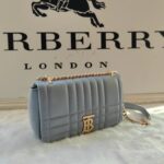 Burberry Lola – Lona Bun Handbag - Gray - Image 5
