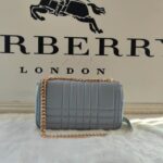 Burberry Lola – Lona Bun Handbag - Gray - Image 4