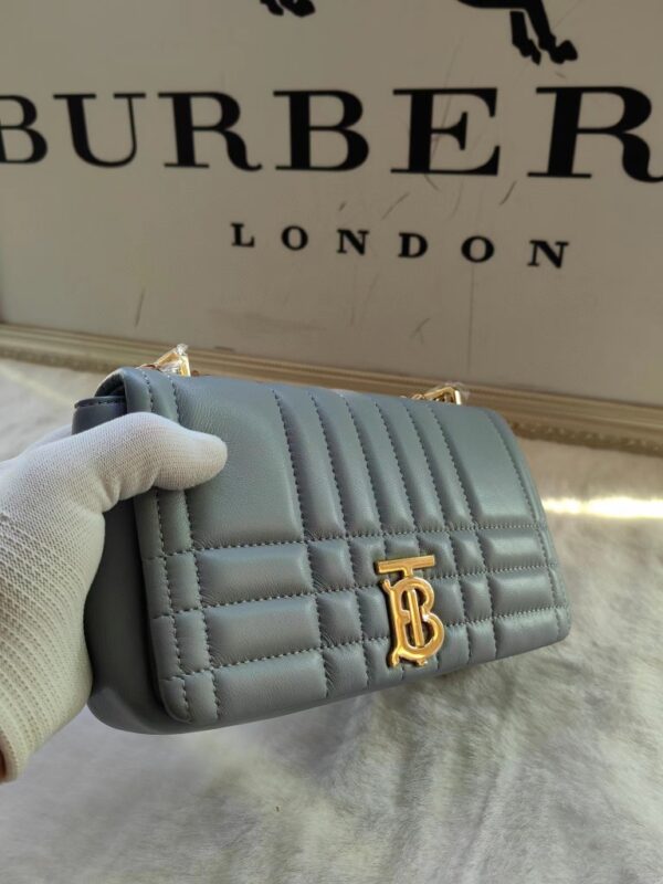 Burberry Lola – Lona Bun Handbag - Gray - Image 3