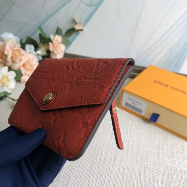 Louis Vuitton Key Pouch Monogram Empreinte Marine Rouge - Red - Image 4