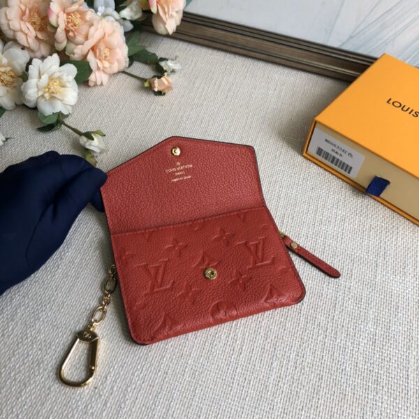 Louis Vuitton Key Pouch Monogram Empreinte Marine Rouge - Red - Image 3