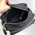 Burberry Striped Printed Nylon Camera Bag - Black - Image 2