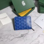 Goyard Short Zipper Clip Wallet - Electric Blue - Image 5