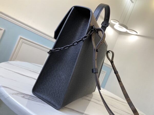 Louis Vuitton Robusto Briefcase Handbag - Black - Image 5