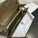 Hermes Kelly Crossbody Bag - Light Gray - Image 3