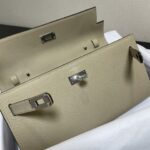 Hermes Kelly Crossbody Bag - Light Gray - Image 4