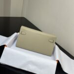 Hermes Kelly Crossbody Bag - Light Gray - Image 5