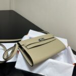 Hermes Kelly Crossbody Bag - Light Gray - Image 2