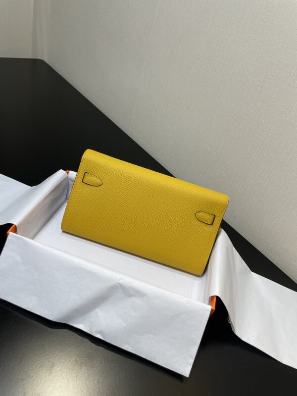 Hermes Kelly Crossbody Bag - Naple Yellow - Image 5