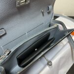 Hermes Kelly Crossbody Bag - Linen Blue - Image 3
