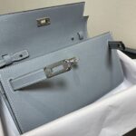 Hermes Kelly Crossbody Bag - Linen Blue - Image 4
