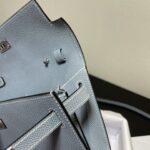 Hermes Kelly Crossbody Bag - Linen Blue - Image 2