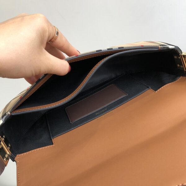 Burberry Classic Plaid Check Small Bag - Brown - Image 2