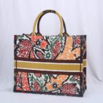 Dior Christian Flower & Balinese Print Book Tote Bag - Image 4