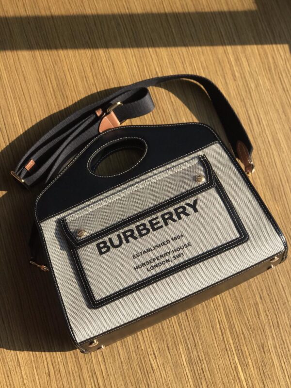 Burberry Zipper Tote Bag - Black - Image 4