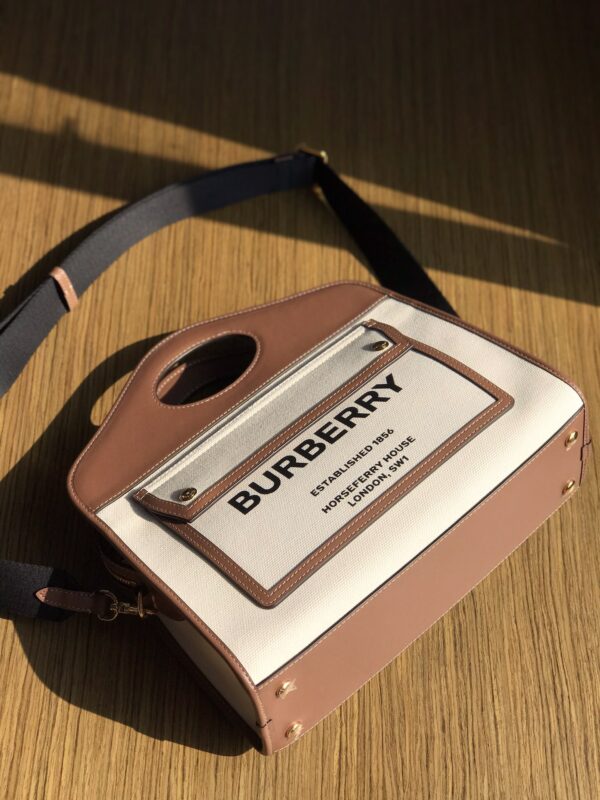 Burberry Zipper Tote Bag - Brown - Image 4