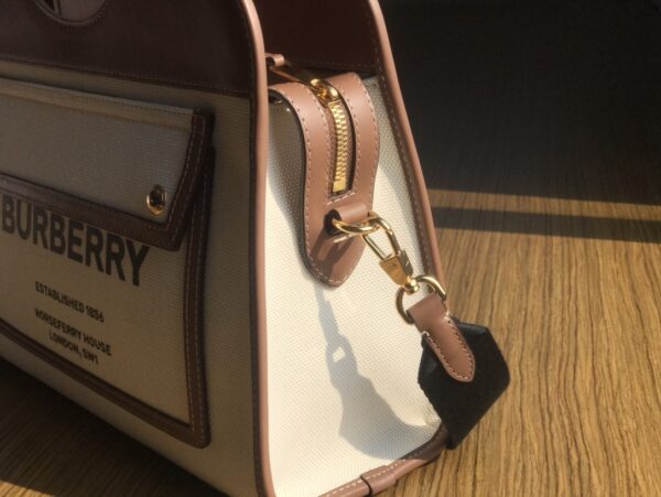 Burberry Zipper Tote Bag - Brown - Image 2