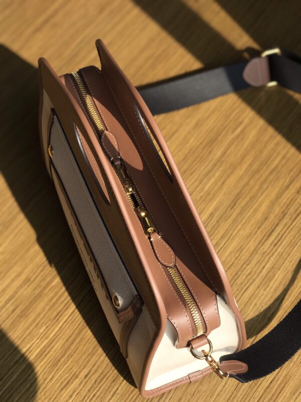 Burberry Zipper Tote Bag - Brown - Image 3