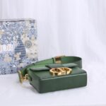 Di0r 30 Montaigne Small Gradient Color Box Bag -  Green - Image 2