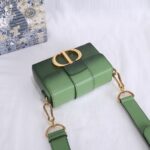 Di0r 30 Montaigne Small Gradient Color Box Bag -  Green - Image 4