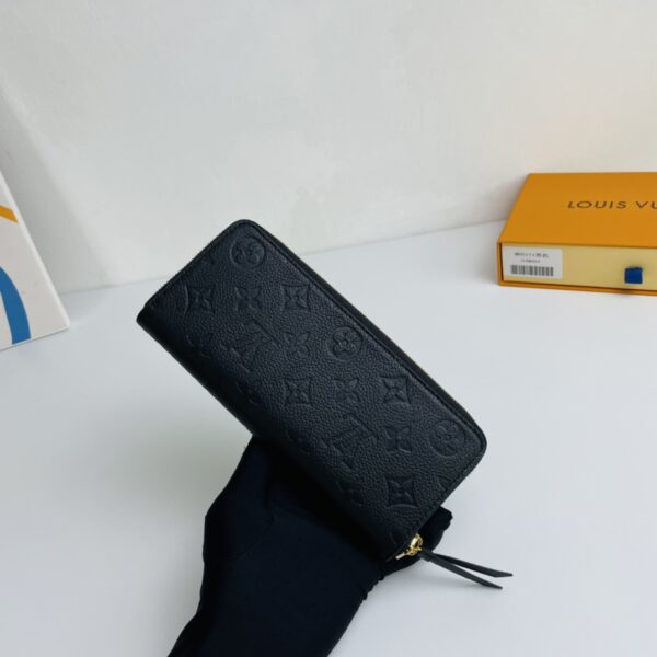 Louis Vuitton Monogram Empreinte Clemence Wallet - Black - Image 5