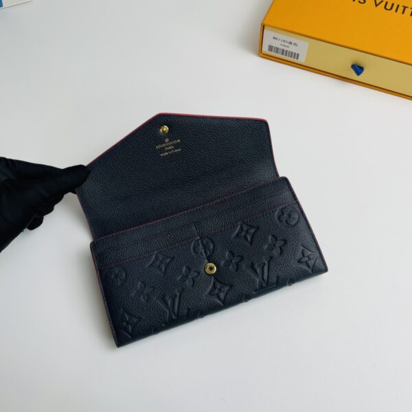Louis Vuitton Monogram Envelope Style Sarah Wallet - Blue - Image 3