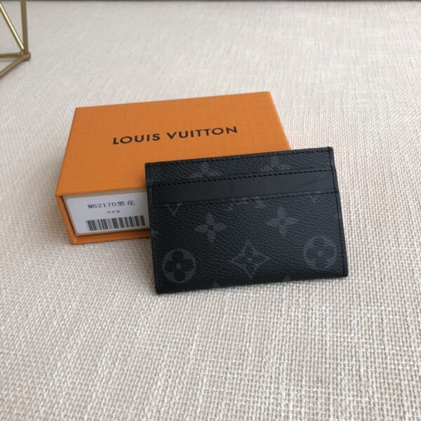Louis Vuitton Monogram Eclipse Card Holder - Black - Image 5